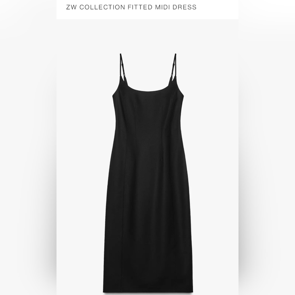 Zara Fitted Black Dress